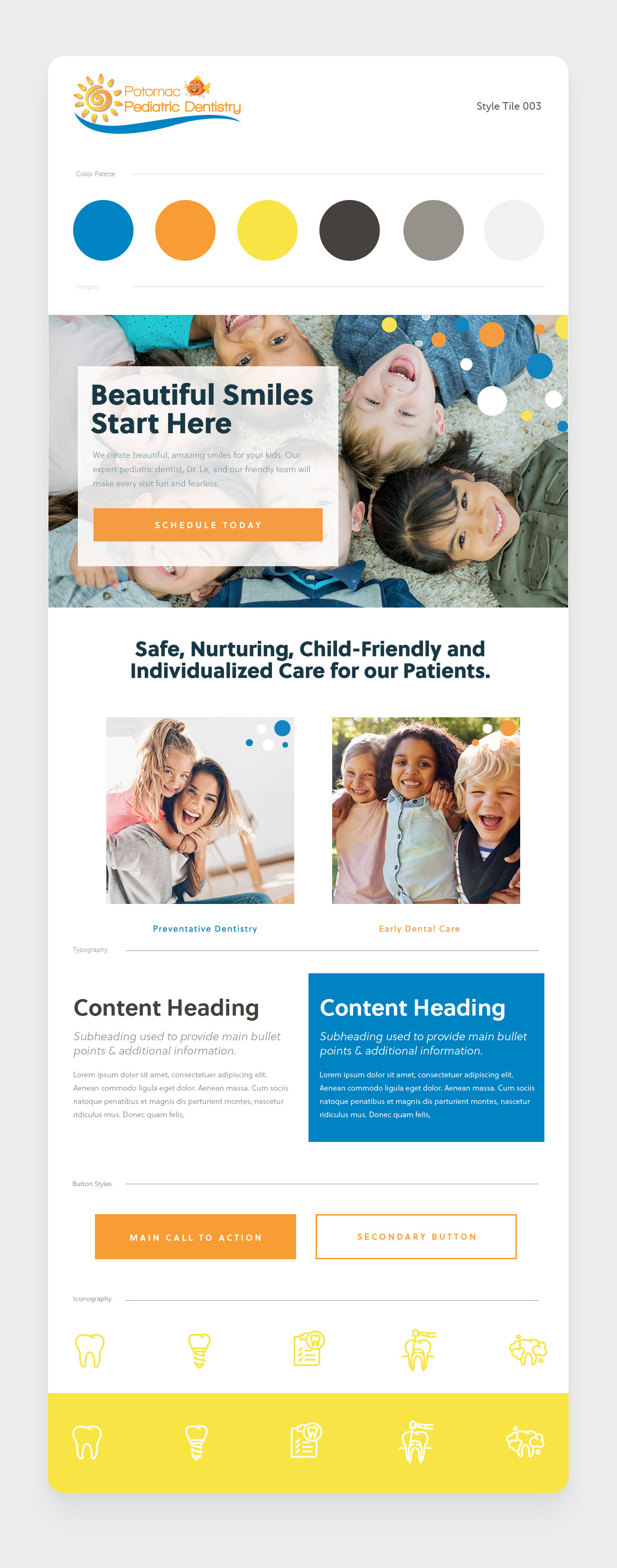 Potomac Pediatric Dentistry approved design